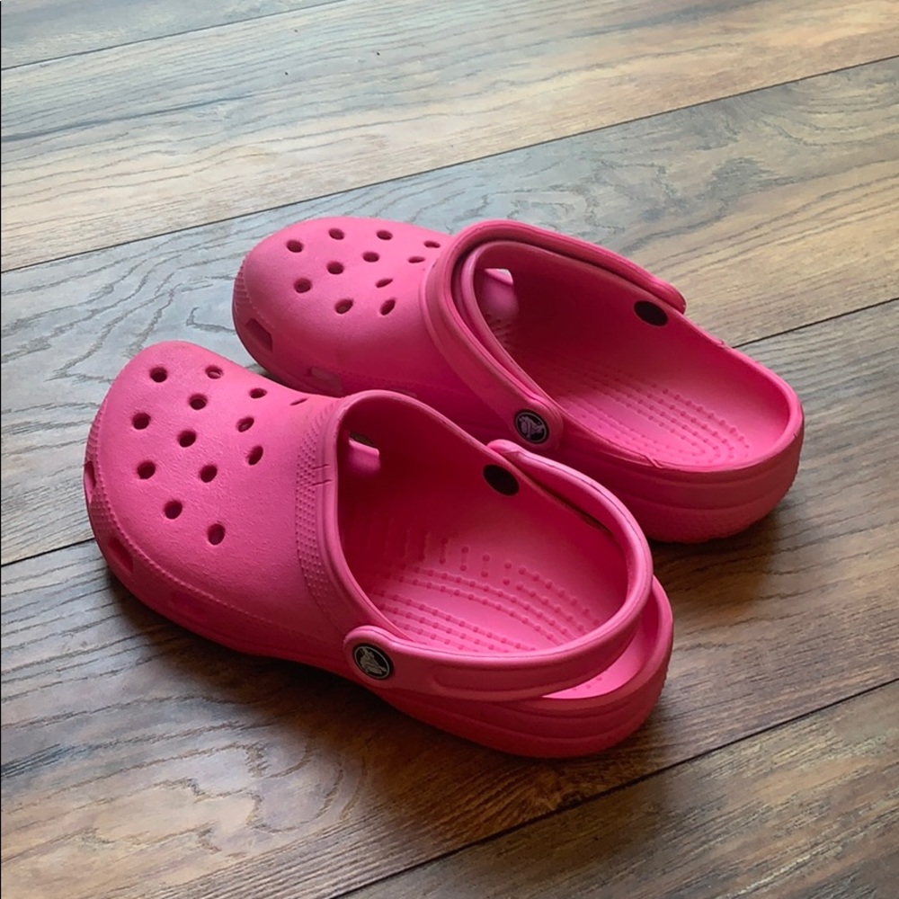 Pink Crocs